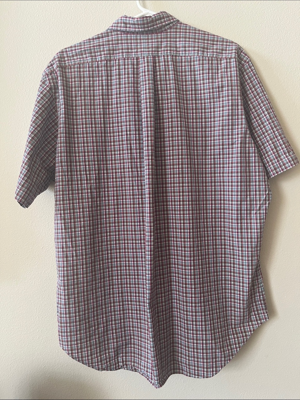 XL Ralph Lauren Red Navy Green Plaid Button-Down Shirt 90s quality mens buttonup - Picture 5 of 10